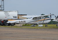 G-ELXE @ EGTF - Cessna 182T Skylane at Fairoaks. Ex D-ELXE - by moxy