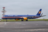 TF-ISX @ EGSH - Under tow at Norwich and in a new Icelandair colour scheme. - by Graham Reeve