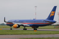 TF-ISX @ EGSH - 757 TF-ISX seen departing Norwich in a special livery celebrating the 100 year centenary of Icelandic sovereignty from Denmark - by AirbusA320