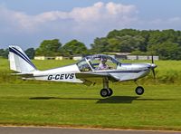 G-CEVS @ EGBR - Departing to the east - by dave marshall