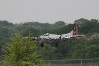 N3193G @ DWF - Short final for Wright Field at the National Museum of the USAF - by Glenn E. Chatfield