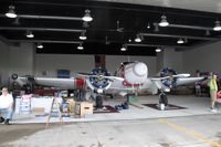 N8640E @ I74 - Hangar opened for display while B-17s visited - by Glenn E. Chatfield