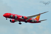 B-6998 @ KORD - Kung Fu Panda on Final for 28C in KORD.