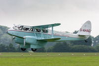 G-AHAG @ EGTH - De Havilland DH89A Dragon Rapide G-AHAG Scillonia Airways Old Warden 3/6/18 - by Grahame Wills
