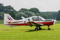 G-CBAN @ EGTH - Scottish Aviation Bulldog T1 XX668 (G-CBAN) Old Warden 3/6/18 - by Grahame Wills