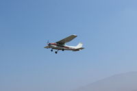 N6747H @ SZP - 1975 Cessna 172M SKYHAWK, Lycoming O-320-E2D 150 Hp, takeoff climb Rwy 22 - by Doug Robertson