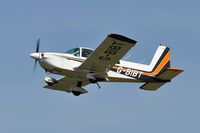 G-BIBT @ EGFH - Resident AA-5B Tiger departing Runway 22.. - by Roger Winser