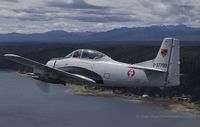 N28YF - 1953 T-28 over the South Puget Sound area. - by Eric Olsen