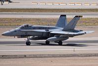 162433 @ KBOI - Take off run on RWY 10l.  VMFA-314  “Black Knights”, NAS Miramar, CA. - by Gerald Howard