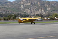 N23266 @ SZP - 1939 Piper J3C-65 CUB, Continental A&C65 65 Hp, landing roll Rwy 22 - by Doug Robertson