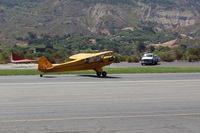 N6900H @ SZP - 1946 Piper J3C-65 CUB, Lycoming O-290 135 Hp upgrade, landing roll Rwy 22 - by Doug Robertson
