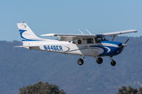 N446ER @ PAO - N446ER Landing at Palo Alto Airport - by ddebold