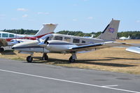 G-TRUU @ EGLK - Piper PA-34-220T Seneca III at Blackbushe. Ex N9113D - by moxy