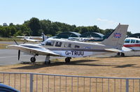 G-TRUU @ EGLK - Piper PA-34-220T Seneca III at Blackbushe. Ex N9113D - by moxy