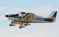 G-BKDJ @ EGFH - Visiting Dauphin 80 departing Runway 22. - by Roger Winser