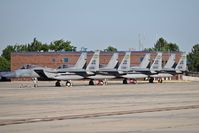 80-0002 @ KBOI - Parked with three other F-15Cs from the 122nd Fighter Wing Bayou Militia, 159th FW, NAS JRB New Orleans, Louisiana ANG. At BOI for training with the A-10C Idaho ANG. - by Gerald Howard