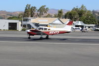 N15473 @ SZP - 1972 Piper PA-28R-200B ARROW II, Lycoming IO-360-C1C 200 Hp, landing roll Rwy 22 - by Doug Robertson