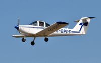 G-BPPF @ EGFH - Visiting Tomahawk departing Runway 22. - by Roger Winser