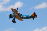 G-CCXB @ EGSV - Departs Old Buckenham Airfield, fitted with wing walker frame - by Vinny Halls