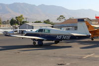 N5741S - 1984 Mooney M20K 231, Continental TSIO-360-LB1 210 Hp Turbo, 61 built this model year, avg. price new-$139,915. Four place, On Transient Ramp - by Doug Robertson