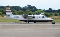 OO-ROB @ EGFH - Visiting Rockwell Turbo Commander operated by Robsa International. - by Roger Winser