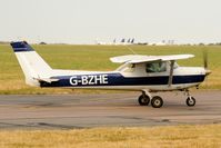 G-BZHE @ EGSH - Leaving Norwich. - by keithnewsome