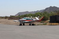 N9768R @ SZP - 1959 Beech M35 BONANZA, Continental IO-470 230 Hp, tip tanks - by Doug Robertson