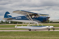 N74PG @ KOSH - Taxiing for departure, AirVenture 2018 - by alanh