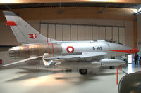 G-183 @ EKVJ - North American F-100D Super Sabre preserved in Danmarks Flymuseum at Stauning airport, Denmark. Composite of c/n 224-6 front fuselage and c/n 223-63 rear fuselage. - by Van Propeller