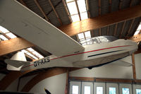 OY-AXS @ EKVJ - Scheibe Bergfalke II in Danmarks Flymuseum at Stauning airport - by Van Propeller
