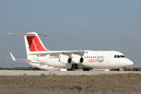 5A-FLE @ LMML - Bae 146-RJ100 5A-FLE Air Libya - by Raymond Zammit