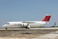 5A-FLE @ LMML - Bae146-RJ100 5A-FLE Air Libya - by Raymond Zammit