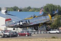 N47DM @ MAN - Take off from RWY 29. It is a P-47 Thunderbolt! - by Gerald Howard