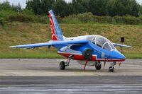 E68 @ LFBD - Dassault-Dornier Alpha Jet E (F-TEMO), Athos 08 of Patrouille de France 2017, Bordeaux-Mérignac Air Base 106 (LFBD-BOD) Open day 2017 - by Yves-Q