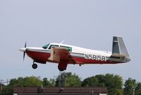 N58158 @ KOSH - Mooney M20J - by Mark Pasqualino