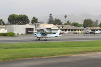 N704JH @ SZP - 1976 Cessna 150M, Continental O-200 100 Hp, takeoff roll Rwy 22 - by Doug Robertson