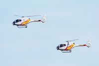 HE25-15 @ LFBD - Spanish ASPA Team Eurocopter EC-120B Colibri, Take off rwy 23, Bordeaux-Mérignac Air Base 106 (LFBD-BOD) - by Yves-Q