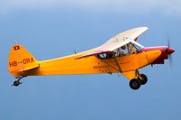 HB-ORA @ LSZW - colourful Piper at AirThun Airshow and Bückermeet 2018 - by Grimmi