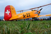 HB-UUM @ LSZW - Former Swiss Air Force A-22 at AirThun airshow and Bückermeet 2018 - by Grimmi
