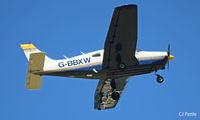 G-BBXW @ EGBJ - Take off from Staverton - by Clive Pattle