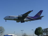 HS-TUD @ EGLL - Landing runway 27L at Heathrow airport EGLL - by Marc Mansbridge