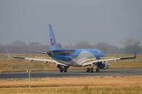 OO-JEM @ LFRB - Embraer ERJ-190-100STD, Reverse thrust landing rwy 07R, Brest-Bretagne Airport (LFRB-BES) - by Yves-Q