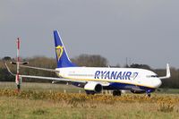 EI-DLN @ LFRB - Boeing 737-8AS, Ready to take off rwy 07R, Brest-Bretagne airport (LFRB-BES) - by Yves-Q