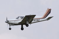 G-AYAC @ EGSH - Landing at Norwich. - by Graham Reeve