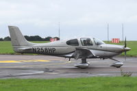 N258HP @ EGSH - Departing from Norwich. - by Graham Reeve