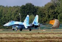 58 @ EBBL - Sukhoi Su-27P FLANKER-B of the Ukrainian AF at the 2018 BAFD spotters day, Kleine Brogel airbase - by Ingo Warnecke