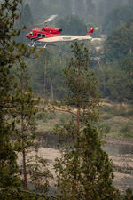 N212HP @ KS73 - Getting a Refill; Clearwater River near Kamiah, ID, Wildfires 2015 - by vgrafphoto