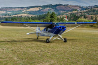 N223CC @ KS73 - Cub taxing for takeoff on Rwy. 32 KS7# - by vgrafphoto