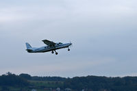 N208PC @ LSZG - Departing runway 25 Grenchen.