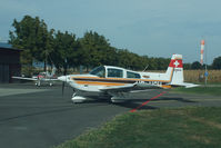 HB-UCH @ LSGY - Arriving at Yverdon airfield.
